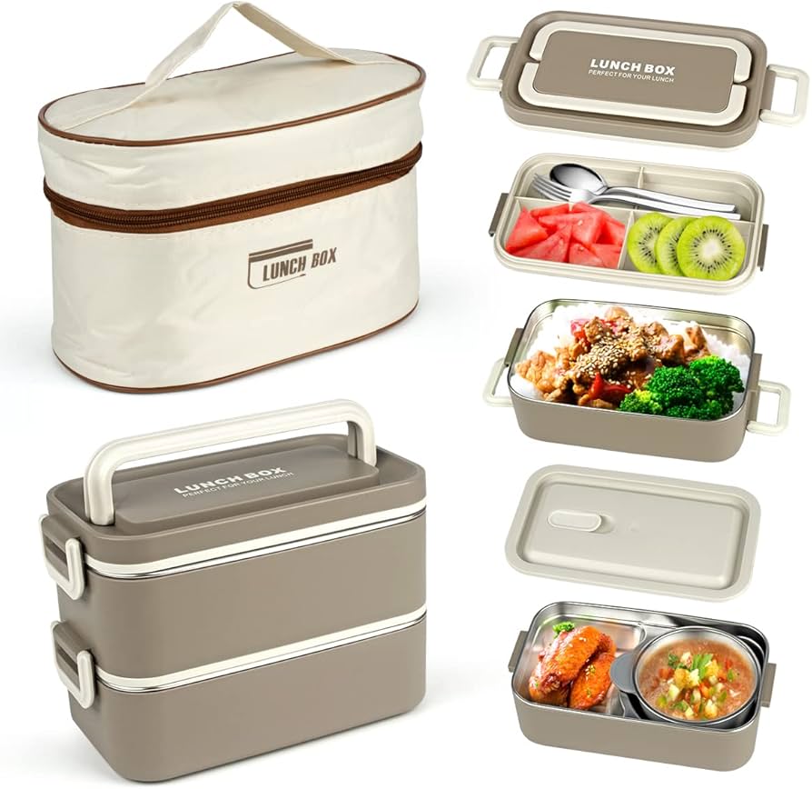 Lunch Box Set with Insulated Carry Bag - DesertGoods